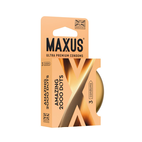 Точечные презервативы MAXUS 2000 Amazing Dots с железным кейсом - 3 шт. Точечные презервативы MAXUS 2000 Amazing Dots с железным кейсом - 3 шт.
