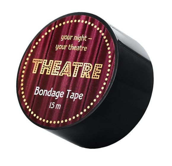 Черный бондажный скотч TOYFA Theatre - 15 м. Черный бондажный скотч TOYFA Theatre - 15 м.