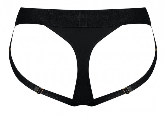 Черные трусики для насадок Heroine Lingerie Harness - size XL Черные трусики для насадок Heroine Lingerie Harness - size XL