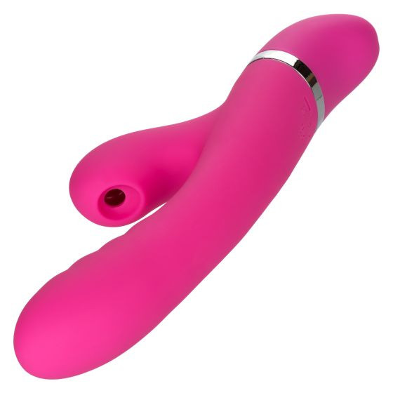 Розовый вибратор-кролик Foreplay Frenzy Pucker с функцией вакуума Розовый вибратор-кролик Foreplay Frenzy Pucker с функцией вакуума