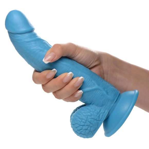 Голубой фаллоимитатор на присоске 7.5 Dildo with Balls - 21,5 см. Голубой фаллоимитатор на присоске 7.5 Dildo with Balls - 21,5 см.