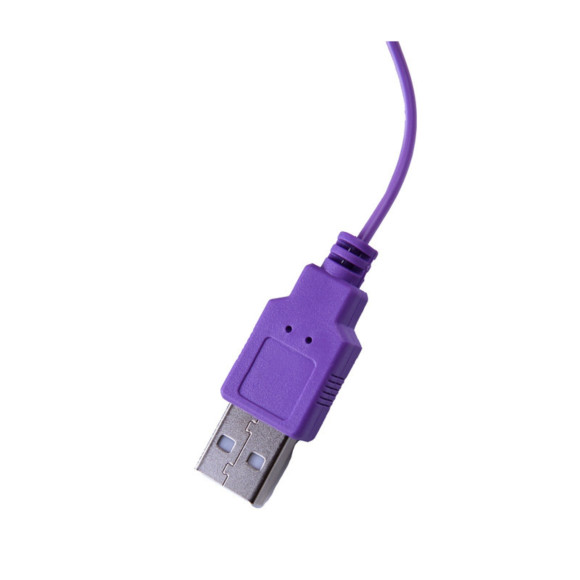 Фиолетовые гладкие виброяйца, работающие от USB Фиолетовые гладкие виброяйца, работающие от USB