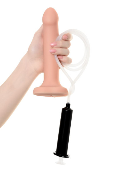 Телесный фаллос с имитацией эякуляции Silicon Cum Dildo L - 19,6 см. Телесный фаллос с имитацией эякуляции Silicon Cum Dildo L - 19,6 см.