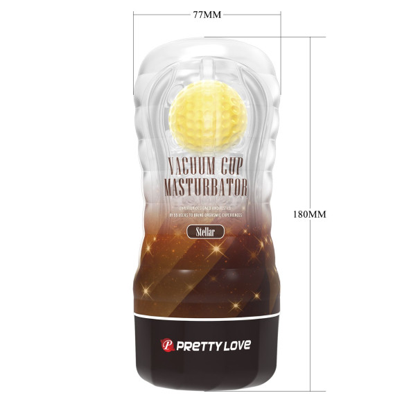 Прозрачный текстурированный мастурбатор Vacuum Cup Masturbator Stellar Прозрачный текстурированный мастурбатор Vacuum Cup Masturbator Stellar