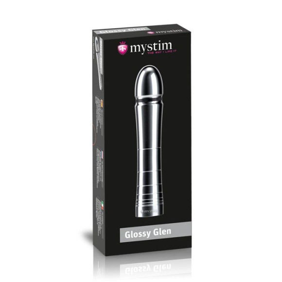 Фаллоимитатор для электростимуляции Glossy Glen Dildo - 14 см. Фаллоимитатор для электростимуляции Glossy Glen Dildo - 14 см.