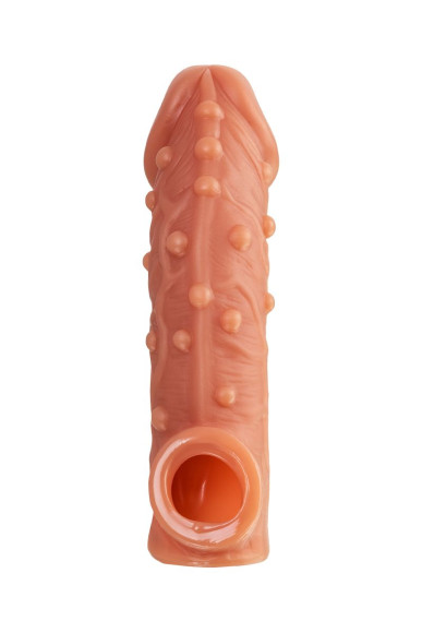 Насадка на фаллос с отверстием для мошонки Cock Sleeve 002 Size L - 17,6 см. Насадка на фаллос с отверстием для мошонки Cock Sleeve 002 Size L - 17,6 см.