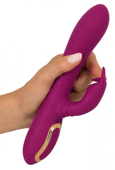 Фиолетовый вибратор 3 Function Vibrator с вращением бусин - 23 см. Фиолетовый вибратор 3 Function Vibrator с вращением бусин - 23 см.