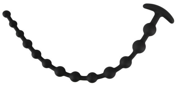 Черные анальные бусы Anal beads - 50 см. Черные анальные бусы Anal beads - 50 см.