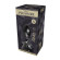 Серебристая анальная втулка с черным кристаллом Mini Metal Butt Plug Size S - 7 см.