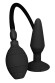 Чёрная анальная втулка с функцией расширения Large Inflatable Plug - 14,5 см. Чёрная анальная втулка с функцией расширения Large Inflatable Plug - 14,5 см.