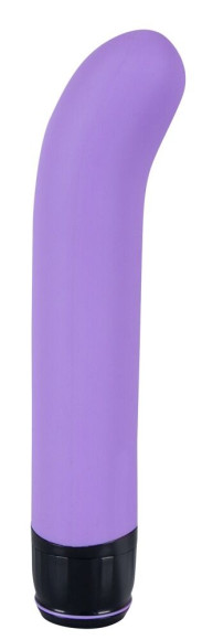 Фиолетовый вибратор G-точки Smile Genius - 20 см. Фиолетовый вибратор G-точки Smile Genius - 20 см.
