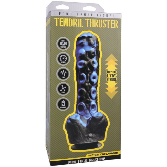 Черно-синяя мини-машина на присоске Tendril Thruster - 21,6 см. Черно-синяя мини-машина на присоске Tendril Thruster - 21,6 см.