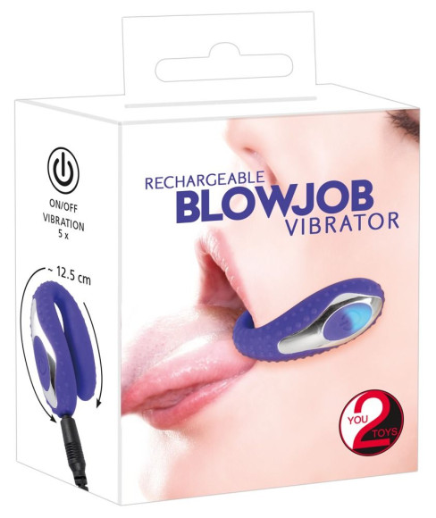 Фиолетовый вибратор для усиления ощущений от оральных ласк Blowjob Фиолетовый вибратор для усиления ощущений от оральных ласк Blowjob