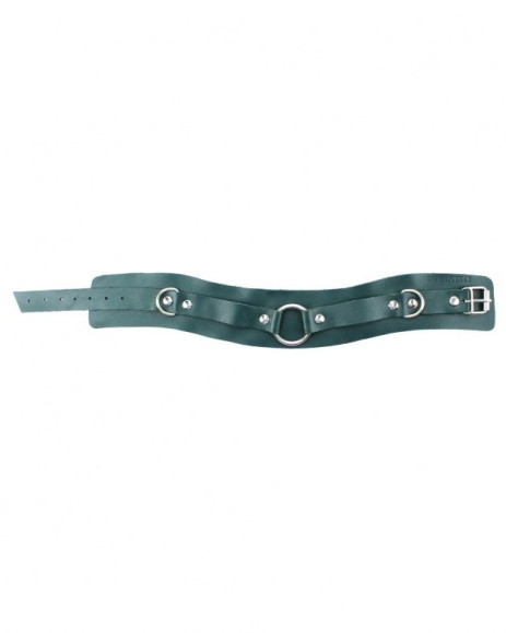 Изумрудный широкий ошейник с кольцом Collar Emerald Изумрудный широкий ошейник с кольцом Collar Emerald