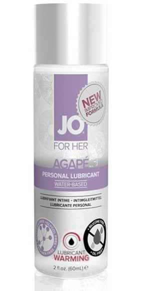 Разогревающий женский лубрикант на водной основе JO AGAPE LUBRICANT WARMING - 60 мл. Разогревающий женский лубрикант на водной основе JO AGAPE LUBRICANT WARMING - 60 мл.