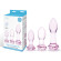 Набор из 3 стеклянных анальных пробок Rosebud Butt Plug Set Набор из 3 стеклянных анальных пробок Rosebud Butt Plug Set