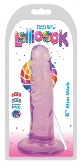 Фиолетовый фаллоимитатор Slim Stick Dildo - 15,2 см. Фиолетовый фаллоимитатор Slim Stick Dildo - 15,2 см.