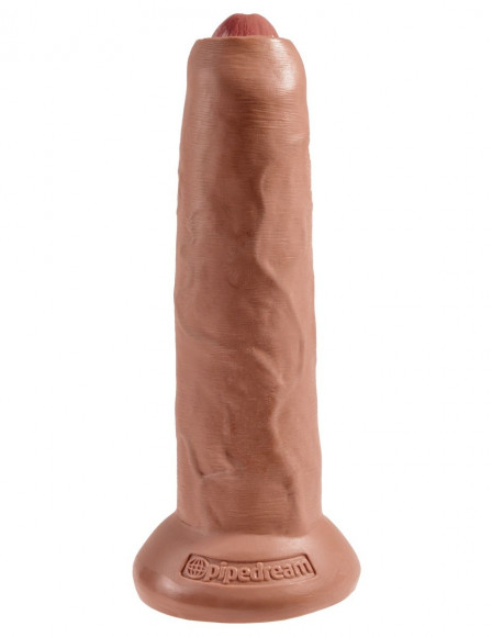 Кофейный необрезанный фаллоимитатор на присоске 9 Uncut Cock - 25,4 см. Кофейный необрезанный фаллоимитатор на присоске 9 Uncut Cock - 25,4 см.