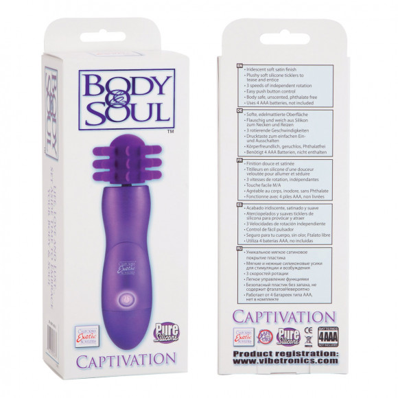 Фиолетовый вибратор BODY&SOUL CAPTIVATION Фиолетовый вибратор BODY&SOUL CAPTIVATION