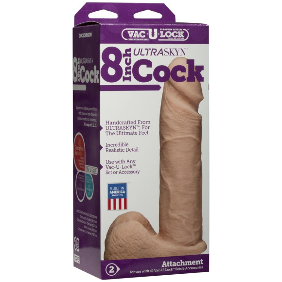 Ультрареалистичная насадка для трусиков Vac-U-Lock 8 ULTRASKYN Cock - 20,57 см. Ультрареалистичная насадка для трусиков Vac-U-Lock 8 ULTRASKYN Cock - 20,57 см.