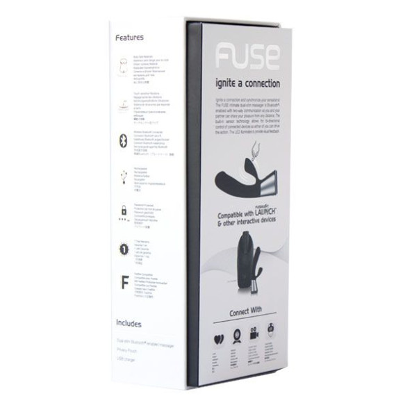 Чёрный интерактивный вибратор Kiiroo Ohmibod Fuse - 18 см. Чёрный интерактивный вибратор Kiiroo Ohmibod Fuse - 18 см.