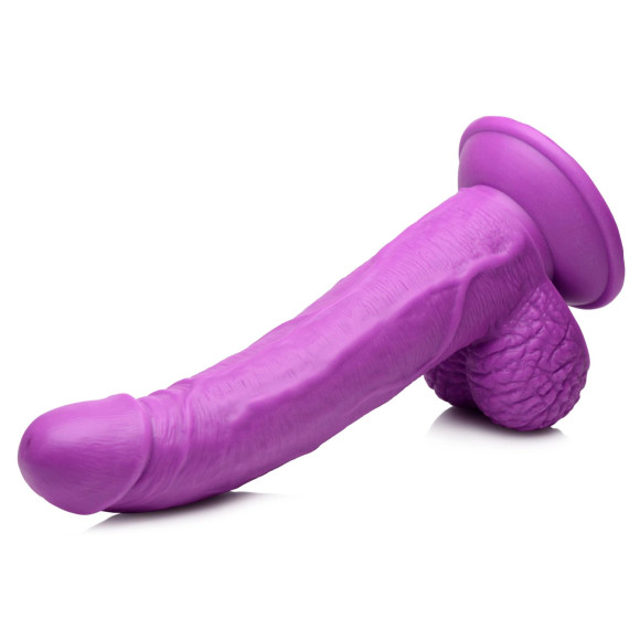 Фиолетовый фаллоимитатор на присоске 7.5 Dildo with Balls - 21,5 см. Фиолетовый фаллоимитатор на присоске 7.5 Dildo with Balls - 21,5 см.