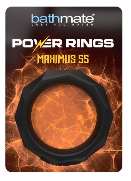Черное эрекционное кольцо Maximus 55 Черное эрекционное кольцо Maximus 55
