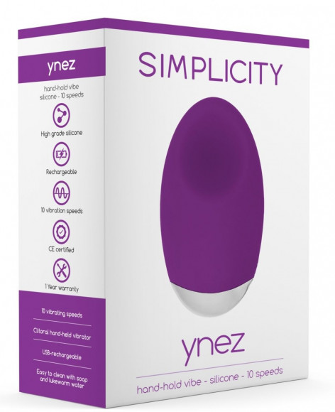 Фиолетовый клиторальный вибростимулятор Ynez - 11,5 см. Фиолетовый клиторальный вибростимулятор Ynez - 11,5 см.