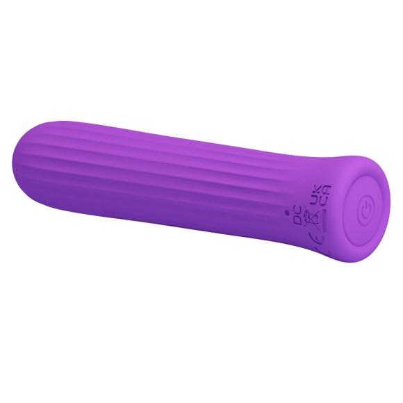 Фиолетовый мини-вибратор Blanche - 10 см. Фиолетовый мини-вибратор Blanche - 10 см.