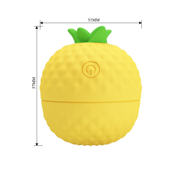 Желтый клиторальный стимулятор-ананас Pineapple Secret Желтый клиторальный стимулятор-ананас Pineapple Secret