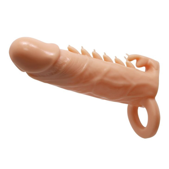 Телесная удлиняющая насадка Penis Sleeve Emmitt - 17 см. Телесная удлиняющая насадка Penis Sleeve Emmitt - 17 см.