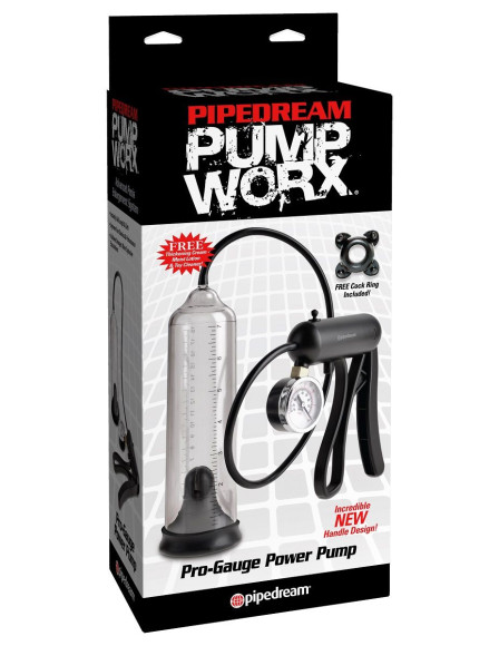 Вакуумная мужская помпа с датчиком давления Pro-Gauge Power Pump Вакуумная мужская помпа с датчиком давления Pro-Gauge Power Pump
