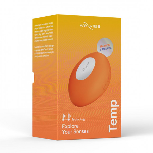 Оранжевый вибратор We-Vibe Temp для температурных игр Оранжевый вибратор We-Vibe Temp для температурных игр