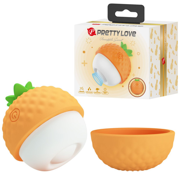 Оранжевый клиторальный стимулятор-ананас Pineapple Secret Оранжевый клиторальный стимулятор-ананас Pineapple Secret