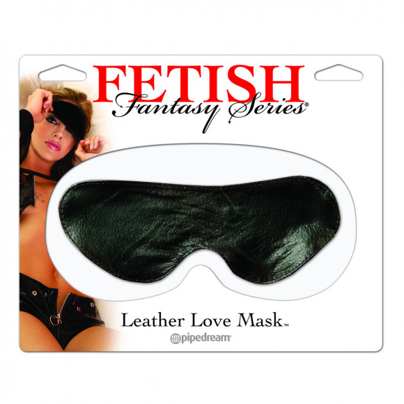 Кожаная маска на глаза Leather Love Mask Кожаная маска на глаза Leather Love Mask