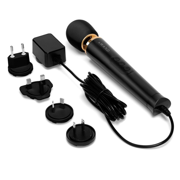 Черный проводной вибратор Le Wand Petite Vibrating Massager - 25 см. Черный проводной вибратор Le Wand Petite Vibrating Massager - 25 см.