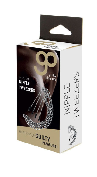 Зажимы на соски Nipple Tweezers с цепочкой Зажимы на соски Nipple Tweezers с цепочкой