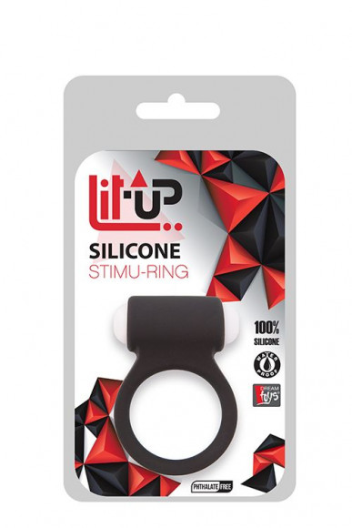Чёрное эрекционное виброкольцо LIT-UP SILICONE STIMU RING 3 BLACK Чёрное эрекционное виброкольцо LIT-UP SILICONE STIMU RING 3 BLACK