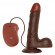 Коричневый вибратор REALISTIC VIBRATOR REAL RAPTURE BROWN - 23 см. Коричневый вибратор REALISTIC VIBRATOR REAL RAPTURE BROWN - 23 см.
