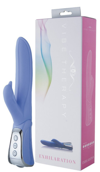Голубой вибратор VIBE THERAPY EXHILARATION - 23,5 см. Голубой вибратор VIBE THERAPY EXHILARATION - 23,5 см.