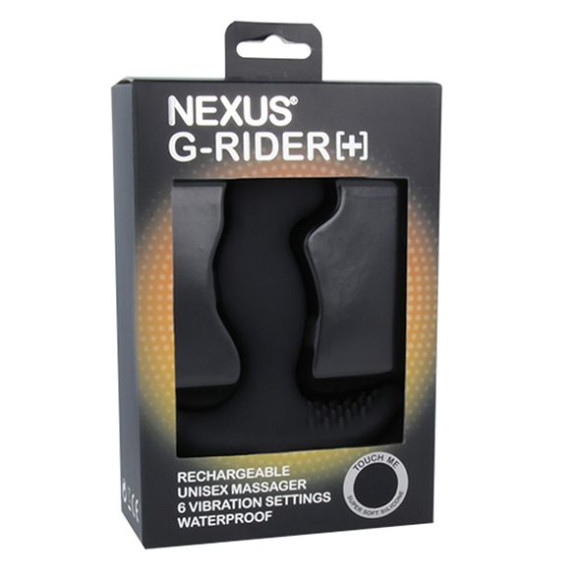 Черный вибромассажер простаты Nexus G-Rider+ - 12,6 см. Черный вибромассажер простаты Nexus G-Rider+ - 12,6 см.