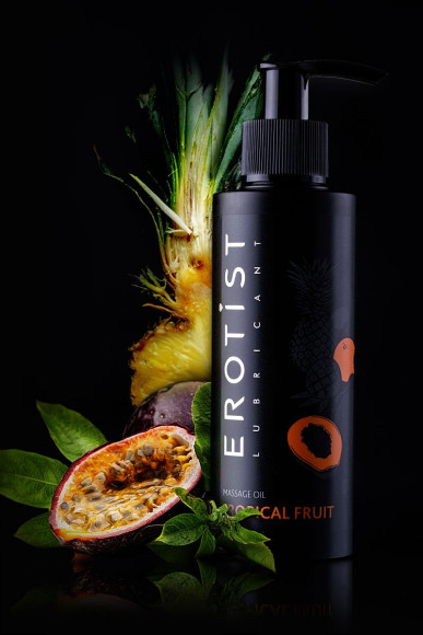 Массажное масло Erotist TROPICAL FRUIT с ароматом тропических фруктов - 150 мл. Массажное масло Erotist TROPICAL FRUIT с ароматом тропических фруктов - 150 мл.