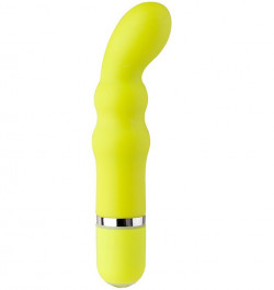 Зелёный вибромассажёр NEON TEASER VIBE GREEN - 11,4 см.