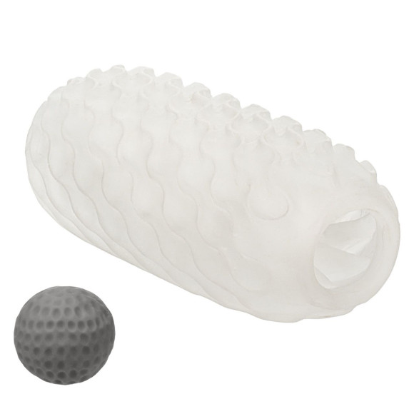 Двусторонний мастурбатор с серым стимулирующим шариком Reversible Squishy Ball Stroker Двусторонний мастурбатор с серым стимулирующим шариком Reversible Squishy Ball Stroker
