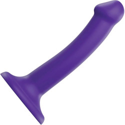 Фиолетовый фаллоимитатор-насадка Strap-On-Me Dildo Dual Density size S - 17 см. Фиолетовый фаллоимитатор-насадка Strap-On-Me Dildo Dual Density size S - 17 см.