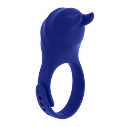 Синее эрекционное виброкольцо с клиторальной подушечкой и пультом ДУ Adjustable Fun Ring Синее эрекционное виброкольцо с клиторальной подушечкой и пультом ДУ Adjustable Fun Ring