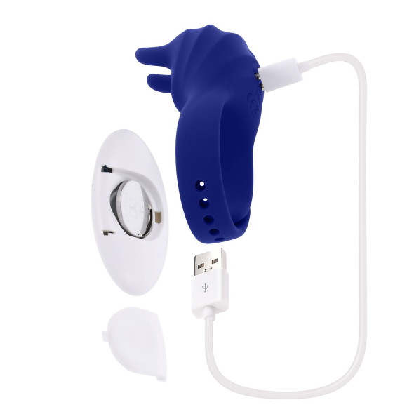 Синее эрекционное виброкольцо с клиторальной подушечкой и пультом ДУ Adjustable Fun Ring Синее эрекционное виброкольцо с клиторальной подушечкой и пультом ДУ Adjustable Fun Ring