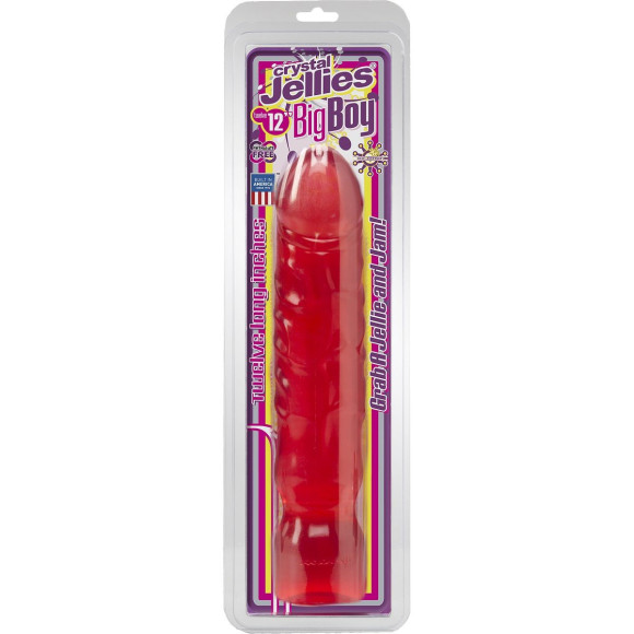 Большой розовый фаллоимитатор Crystal Jellies 12 Big Boy - 29,5 см. Большой розовый фаллоимитатор Crystal Jellies 12 Big Boy - 29,5 см.