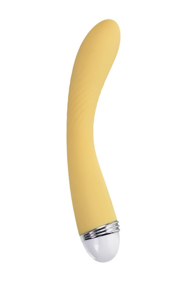 Желтый вибратор Calla - 22 см. Желтый вибратор Calla - 22 см.