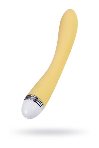 Желтый вибратор Calla - 22 см. Желтый вибратор Calla - 22 см.